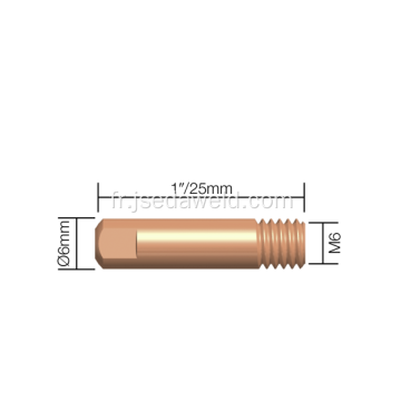 SOUDURE BINZEL MIG 141.0007 POINTE DE CONTACT M6